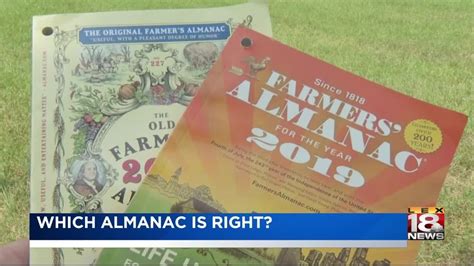 Which Almanac Is Right Youtube