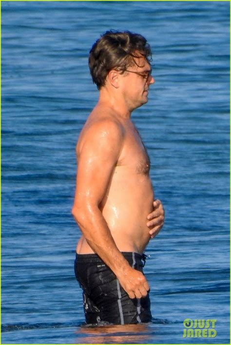 Leonardo Dicaprio Goes Shirtless For A Swim In Malibu Photo