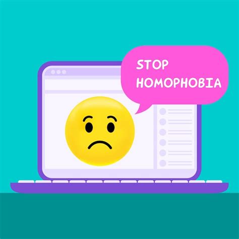 premium vector stop homophobia protest symbol poster design