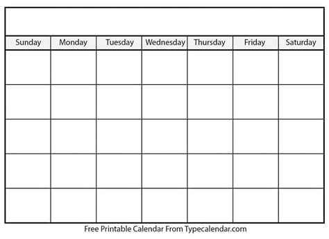 Free Printable Blank Calendar Templates Helena Orstem Medium