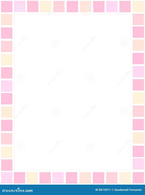 Cute Border Stock Vector Image Of Colorful Pattern Spring 8015971