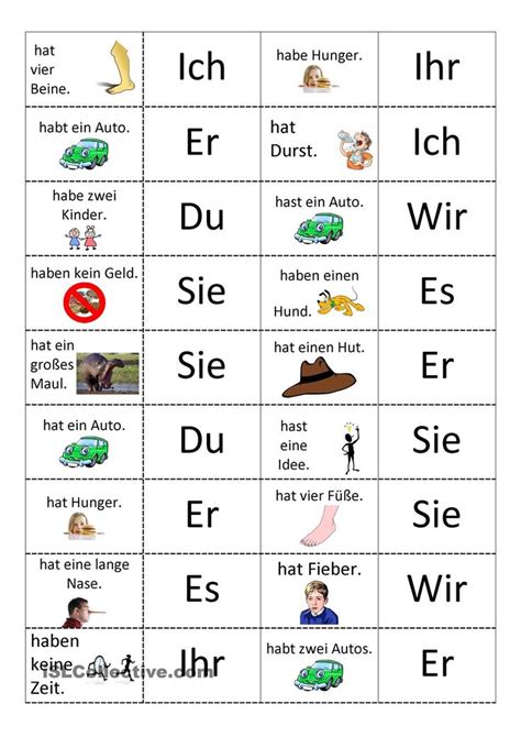 Das Verb Haben Deutsch Lernen Deutsch Unterricht Deutsch Lesen