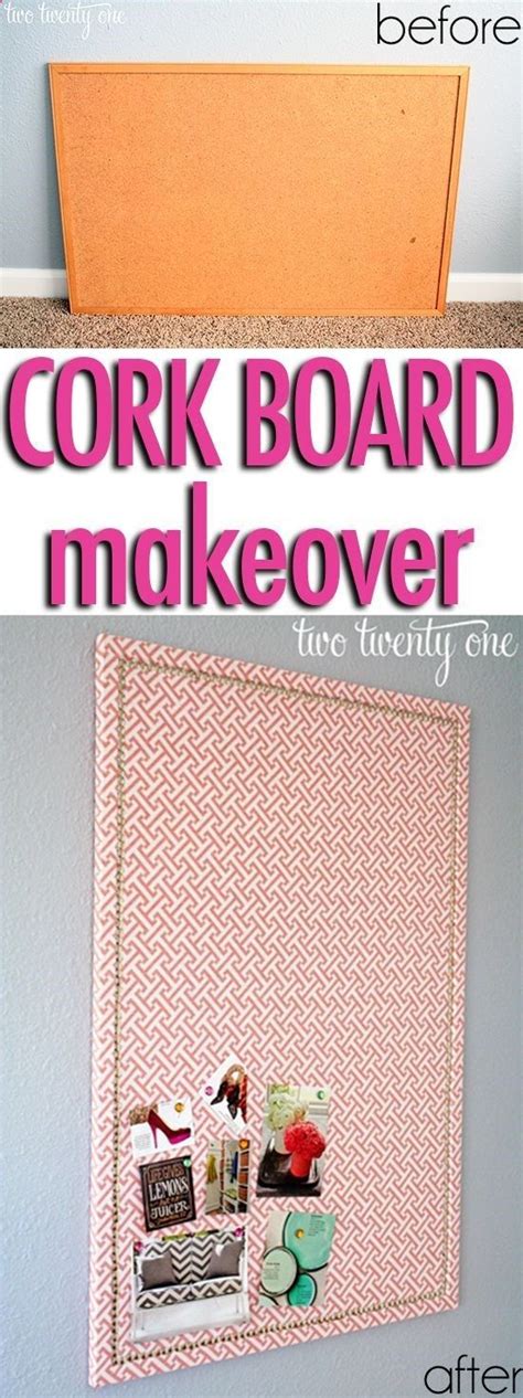 Amazing Cork Board Makeover Only Cost 12 Cute Idea For Our Girls