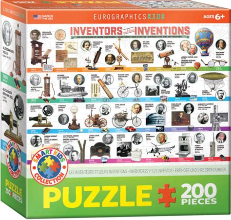Inventors And Their Inventions 200 Piece Puzzle Athena Posters