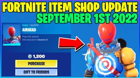 Fortnite Item Shop Rare Airhead Skin Is Back September 1st 2022