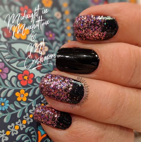 Color street nails little miss you nailed it health and beauty overlays im not perfect glitter how to make hacks. Dry Nail Polish Strips Color Street Midnight in Manhattan ...