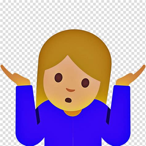Woman Happy Shrug Emoji Tshirt Shoulder Meh Thumb Signal Cartoon