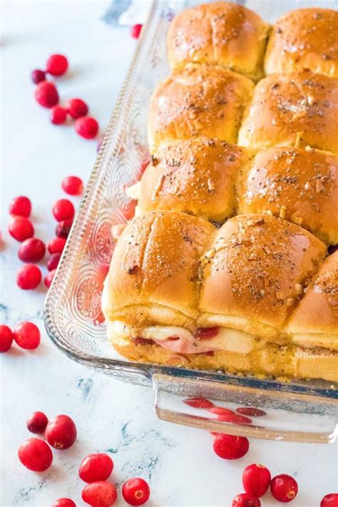 Cranberry Ham Sliders Holiday Leftovers The Chunky Chef