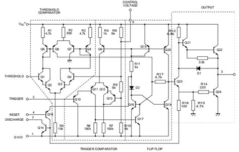 Ne556 Dual Timer Ic Circuit Pinout And Datasheet