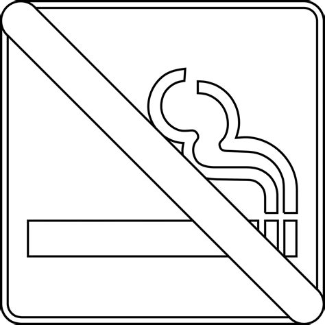 Free No Smoking Coloring Pages