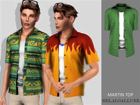 Martin Top By Belal1997 Sims 4 Men Clothing Sims Sims 4 Male Clothes