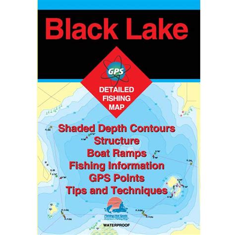 Black Lake Fishing Map Wholesale Marine