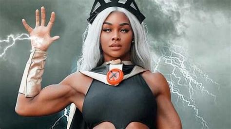 athlete and fitness trainer jade cargill has shared her impressive take on storm in new x men