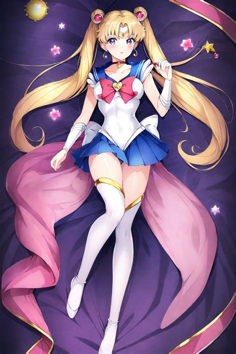 Rule Dev Ai Generated Bishoujo Senshi Sailor Moon Blonde Hair Long Hair Sailor Moon Usagi