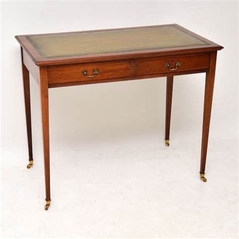 Antique Mahogany Leather Top Writing Table Desk Marylebone Antiques