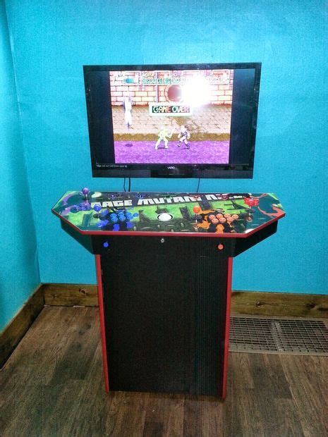 4 Player Pedestal Arcade Cabinet For Mame Diy Arcade Cabinet Arcade