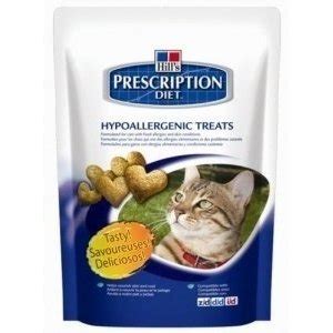 Other prescription hypoallergenic cat foods work for many cats, especially during food trials and when a cat is first diagnosed with a food allergy. Amazon.com : Hills Hypoallergenic Cat Treats 2.5 oz ...