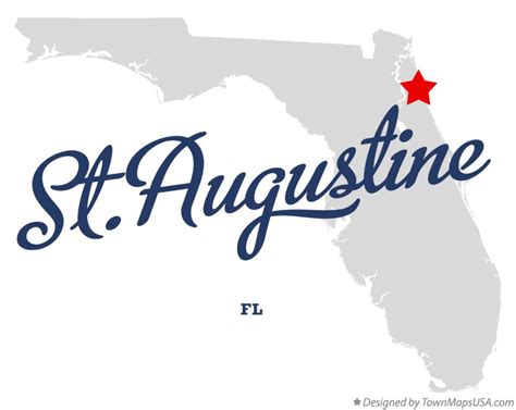 Map Of Staugustine Fl Florida