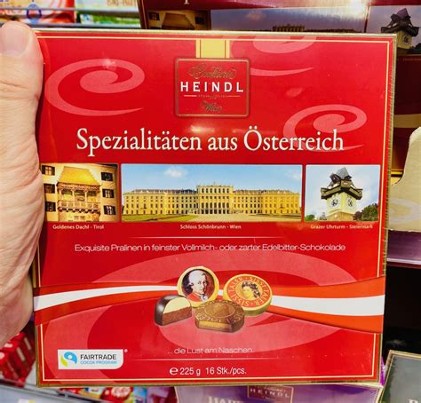 Unsere freunde (kommen) uns besuc … hen. Confiserie Heindl Spezialitäten aus Österreich Mozartkugel ...