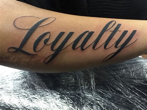 Loyalty Over Love Tattoo Forearm Tattoo Designs
