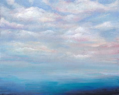 Original Painting Sea Painting Seascape Cloud By Aliceinthepages