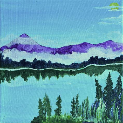Purple Mountain Majesty Painting By Natacha Claudel Pixels