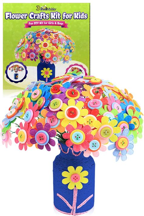 3 Bees And Me Flower Crafts Kit For Kids Age 4 To 12 Fun
