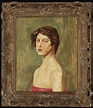 Wilhelm Trübner - Mädchen mit roter Draperie | Auktion 388