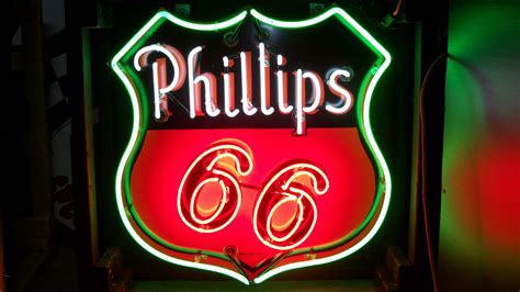 Phillips 66 Neon Sign Sspn 44x48 At Kissimmee 2017 As M59 Mecum Auctions