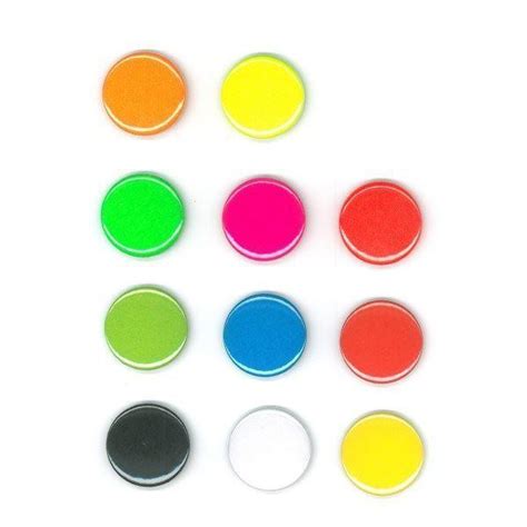 Plain 25mm Fridgenotice Board Magnets X 10 Choose From 11 Colours Ebay