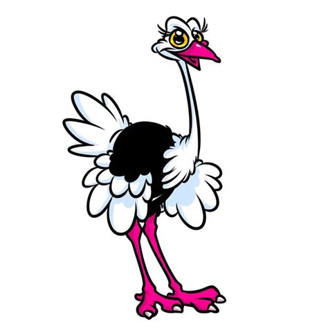 Funny Ostrich Cartoon — Stock Vector © Irwanjos2 41718237