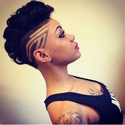 How to create and style an undercut hairstyle for women. Mohawk hairstyles for black women in summer 2020-2021 ...