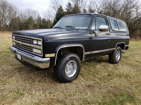 1989 89 Chevrolet Chevy 4x4 K5 1500 Blazer Silverado Black