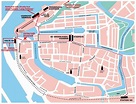 Recente plattegrond van Harlingen. City map of Harlingen, the ...