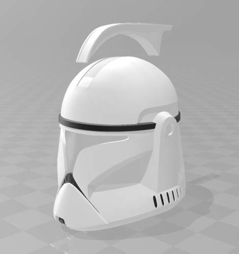 3d Printed Star Wars Phase 1 Clone Trooper Helmet 3d Print Model By