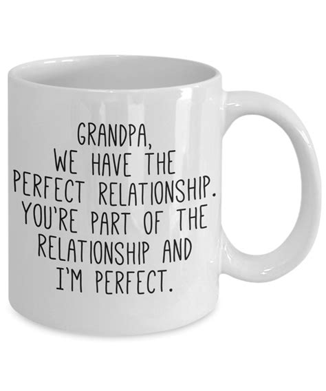 Grandpa Mug Funny Coffee Cup Grandfather Relationship Mugs Granddad