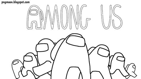 Among Us Coloring Pages Pngmoon Pngmoon Png Images Coloring Pages