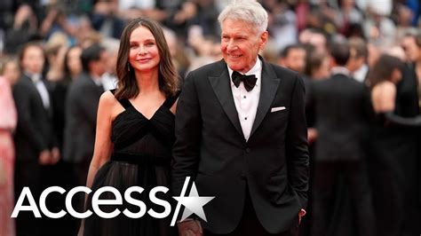 Harrison Ford Calista Flockhart S Rare Red Carpet Pda At Cannes