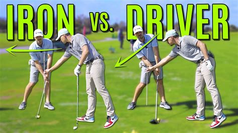 Iron Swing Vs Driver Swing The Differences Youtube