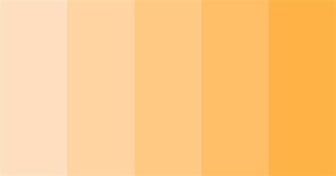Pastel Orange Gradient Color Scheme Monochromatic