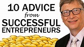 Top 10 Advice from Successful Entrepreneurs - YouTube