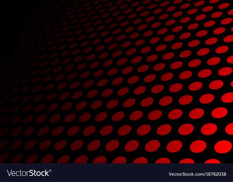 Abstract Black Red Circle Mesh 3d Background Vector Image