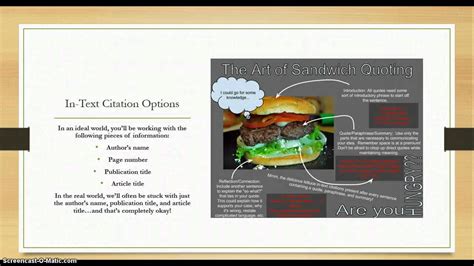 Until television was introduced in 1995, the islands had no reported cases of eating disorders. Sandwich Quoting & In-Text Citations - YouTube