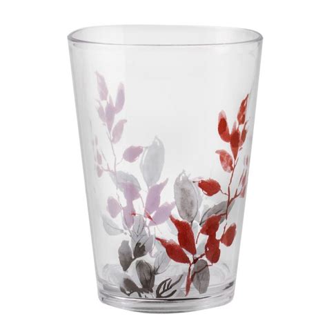 Kyoto Leaves 8 Ounce Acrylic Drinking Glass Acrylic Drinkware