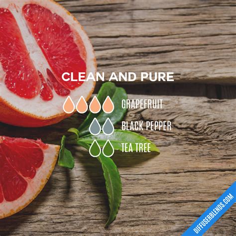 Blend Recipe 4 Drops Grapefruit 2 Drops Black Pepper 2 Drops Tea