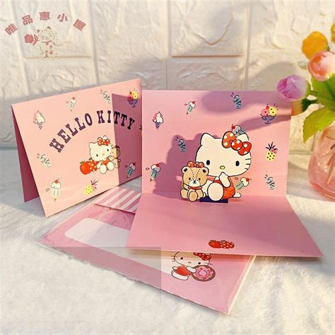 Hello Kitty 3d Greeting Card Eileen Town T Shop