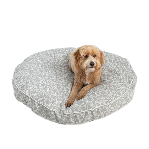 Snoozer® Ramey Gray Indooroutdoor Round Dog Bed Dog Pillow Beds