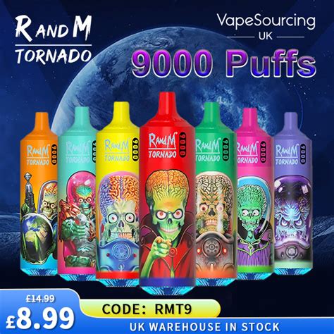 Best Price R And M Tornado 9000 Puffs Disposable £899 My Vape