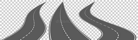Set Roads White Background Vector Stock Illustrations 583 Set Roads