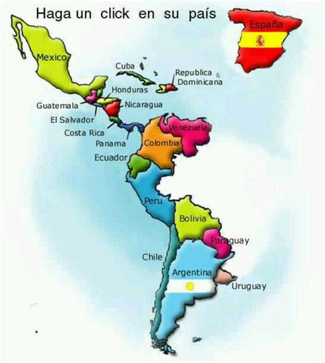 Paises Hispanohablantes Mapas Pinterest Country